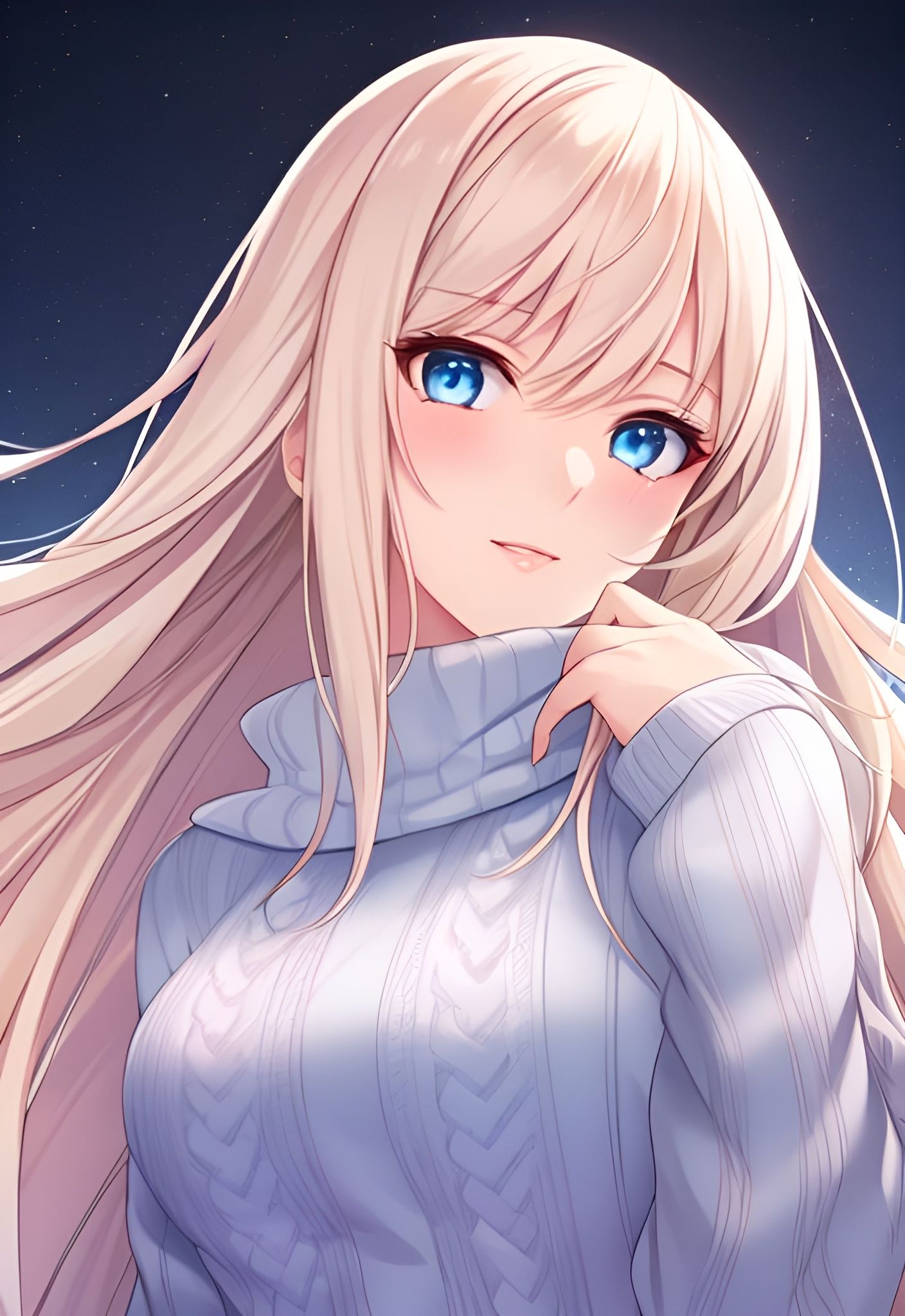 Woman in Sweater Dress Portrait