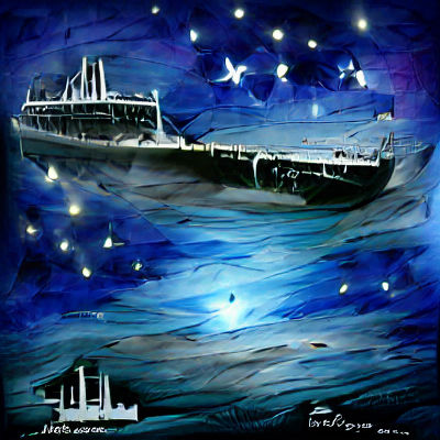 AI Generated Image of a Ship