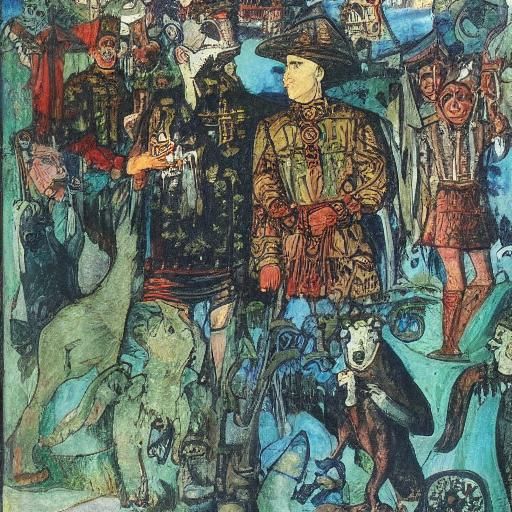 Dark Arithmetician in Expressionist Style