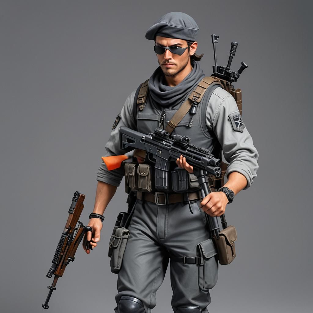Urban Warrior with Crossbow and Eyepatch