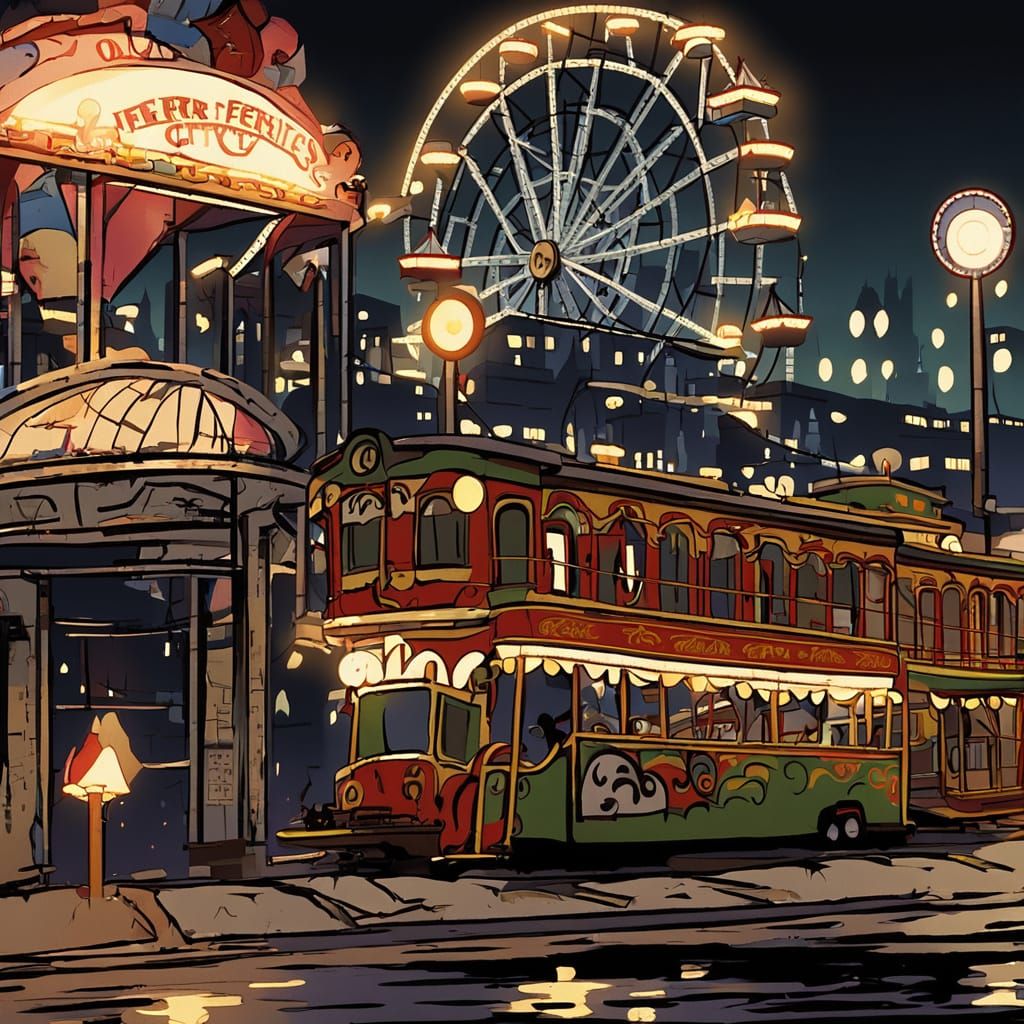 Joker's Abandoned Funfair Hideout in Gotham City