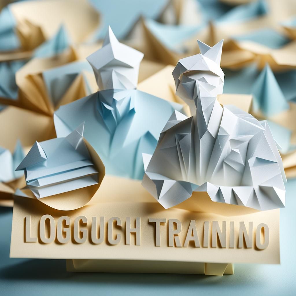 Origami Training Ship Floating Above Stationery