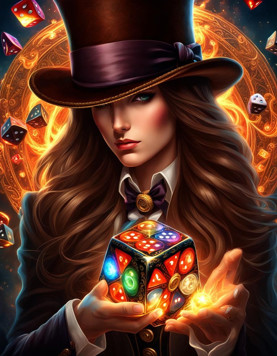 Magician Casting Fractal Spell in High Definition