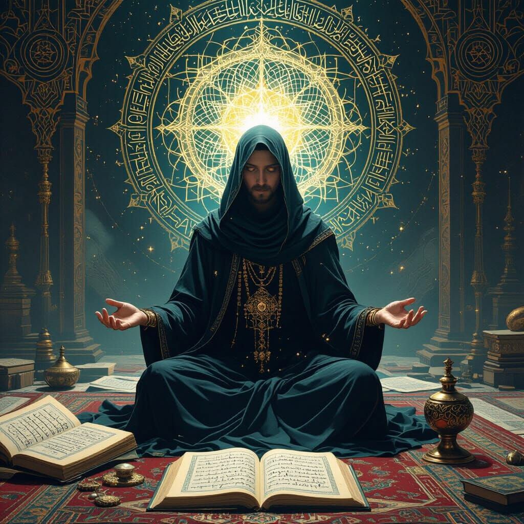 Mystical Being in Spiritual Ascension: Digital Art