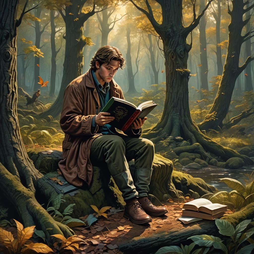 Magical Forest Storytelling: Detailed Matte Painting