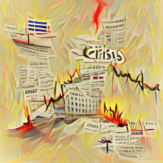 Abstract Image Representing the Word Crisis