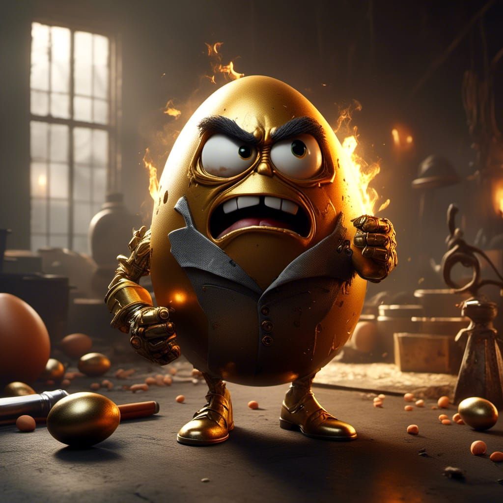 Golden Egg Secret Agent Concept Art