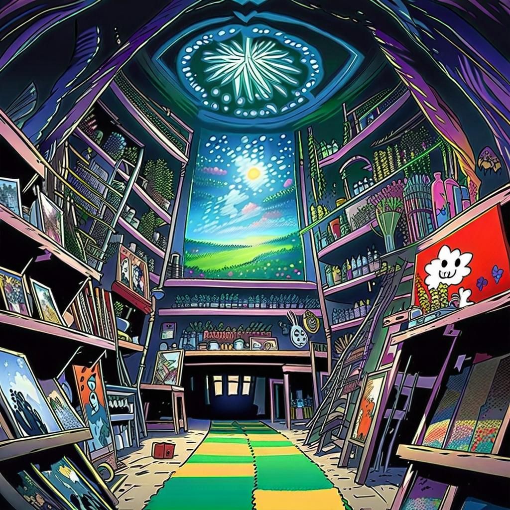 Anime Key Visual in Studio Ghibli Style