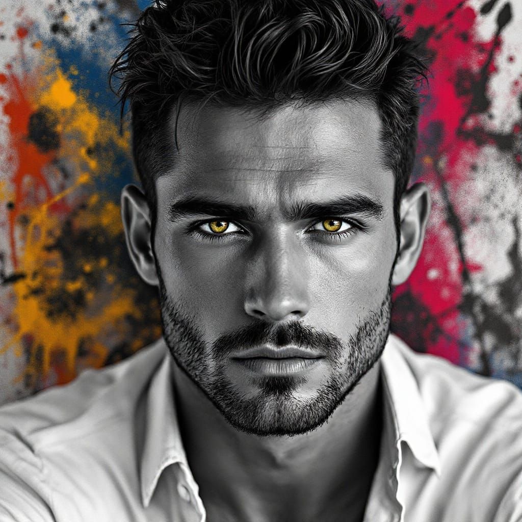 Striking Hyperrealistic Portrait of a Man
