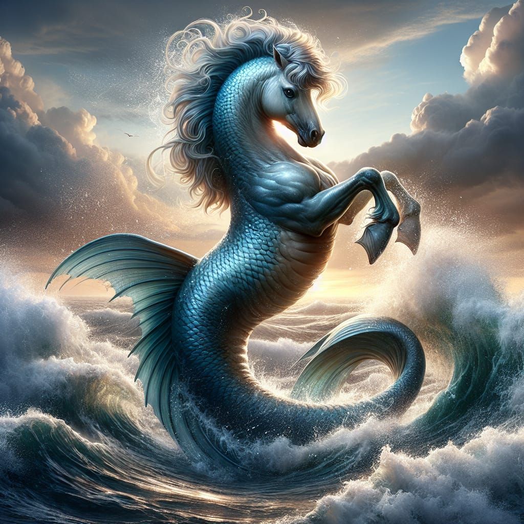 Graceful Hippocampus Emerges from Tumultuous Sea