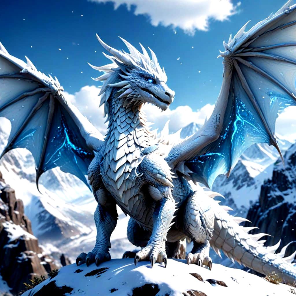 Adult White Dragon