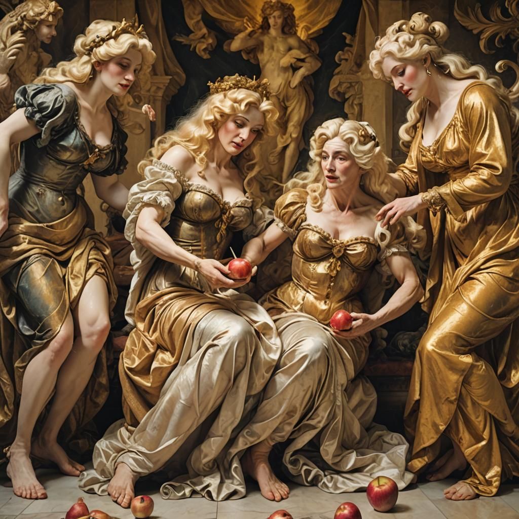 Baroque Transvestite as Venus Winning the Judgement of Paris