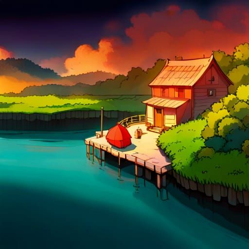 Ponyo Inspired Anime Key Visual