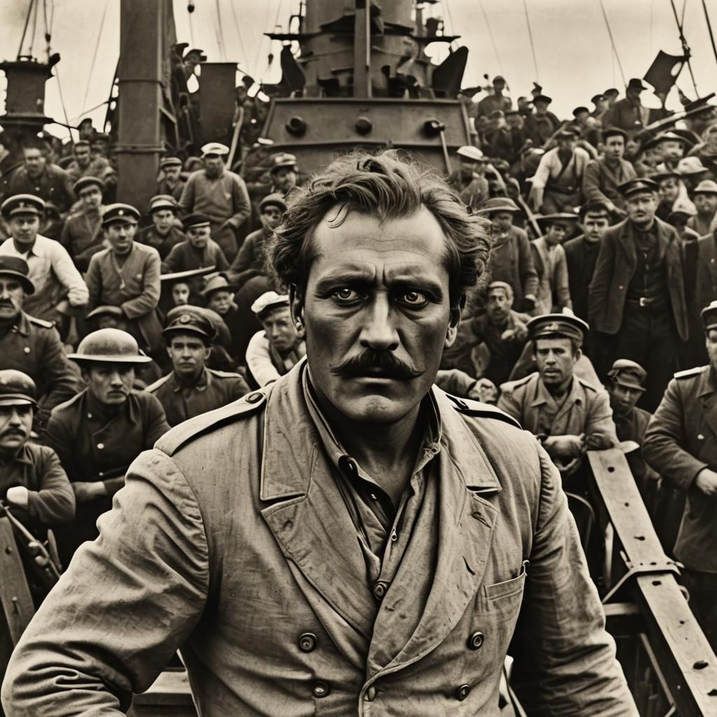 Battleship Potemkin: Revolutionary Silent Film Still