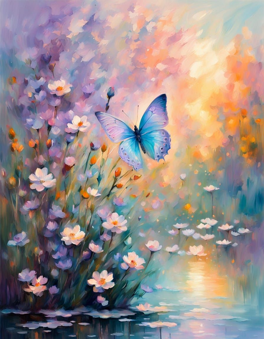 The Impressionist Dream of a Butterfly – Twilight