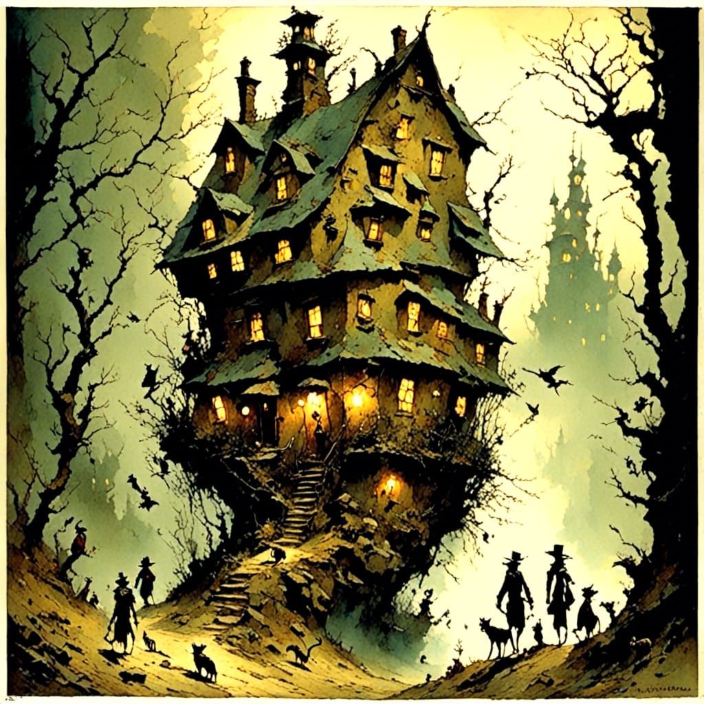 Epic Action Scene with Dynamic Figure