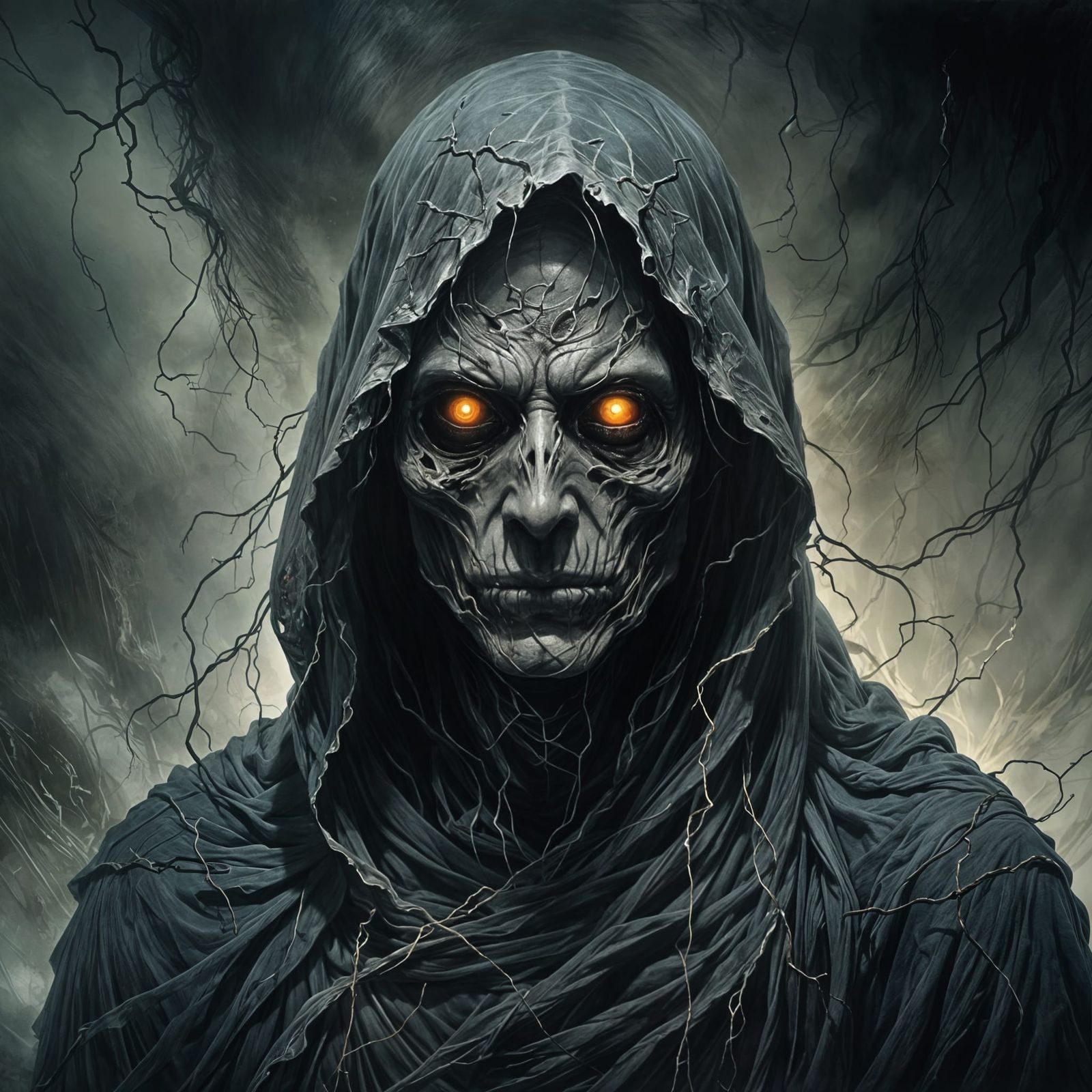 Eerie Shadow Ghost Drifting Silently