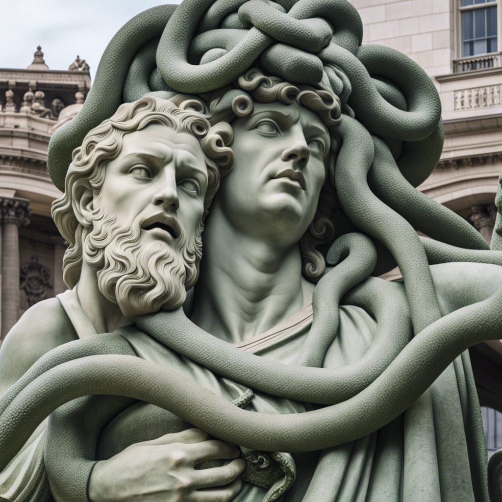 Selfie with Medusa: A Stone Statue's Close Call