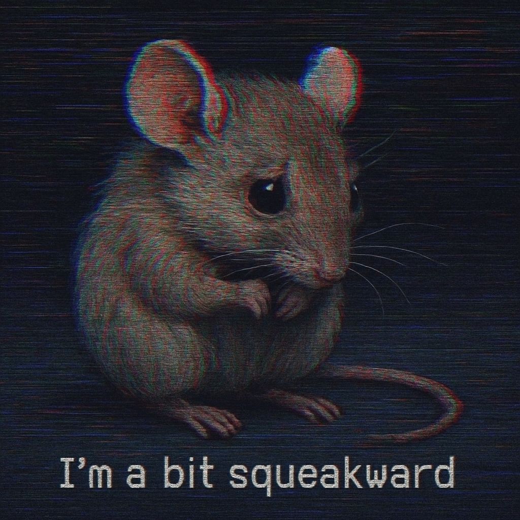 Shy Mouse Glitch Art on VHS