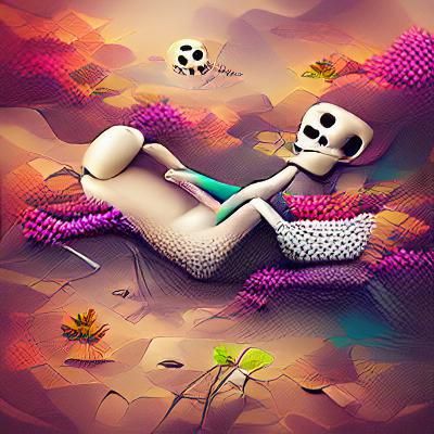 Pixel Skeleton Relaxing in Surreal 8K Resolution