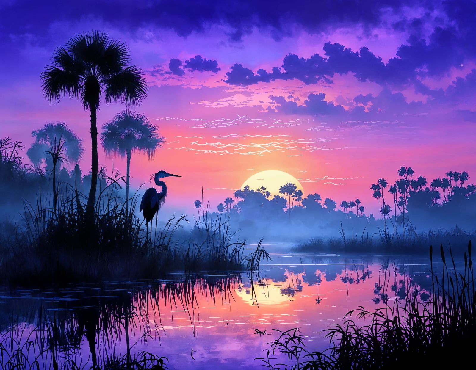 Twilight Wetlands in Ethereal Fantasy