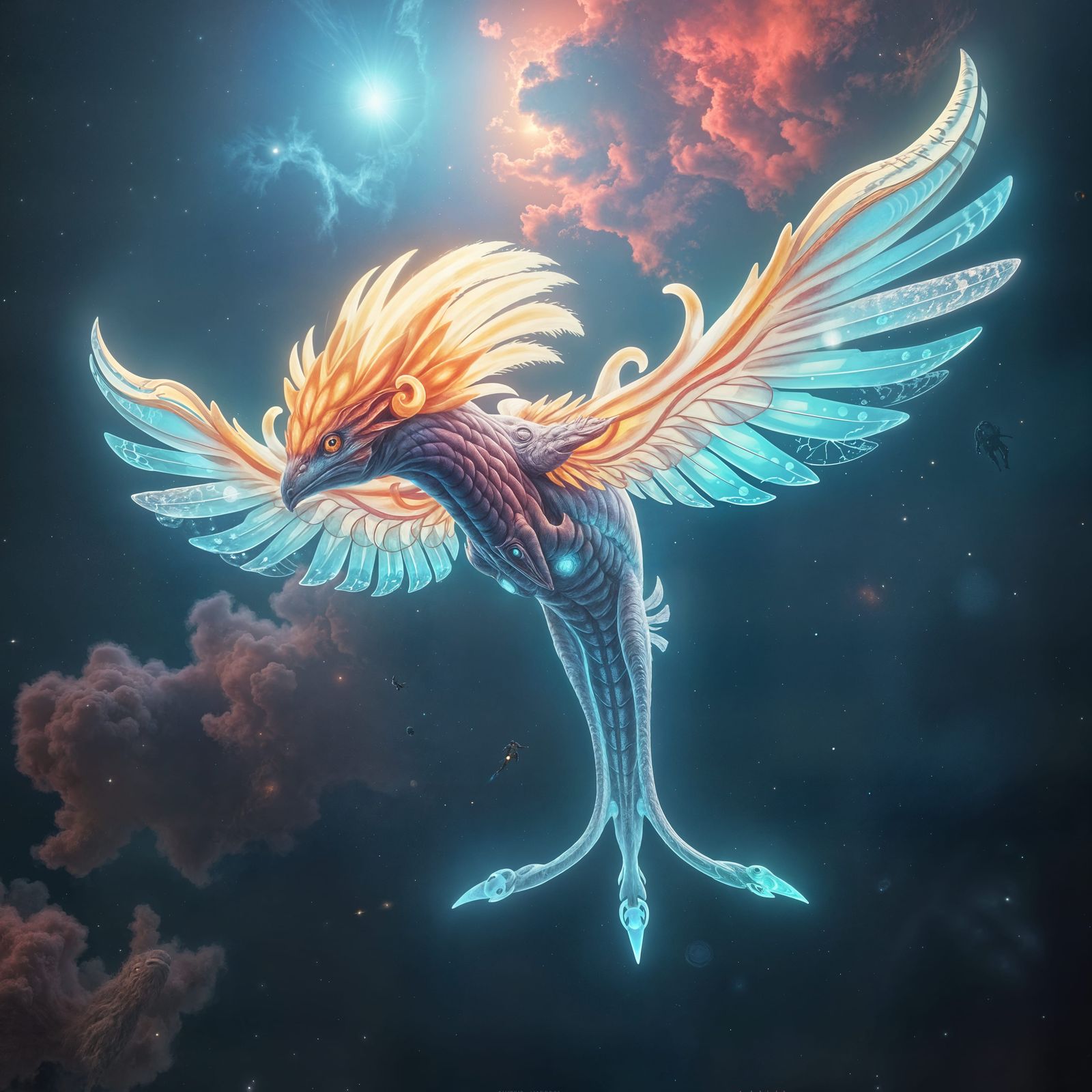 Majestic Space Creature Generated by AI