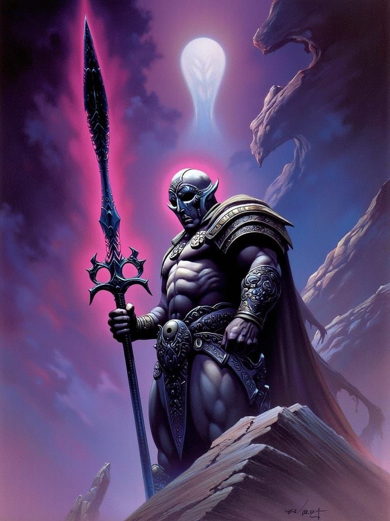 Imposing Void Knight Wields Majestic Void Longsword