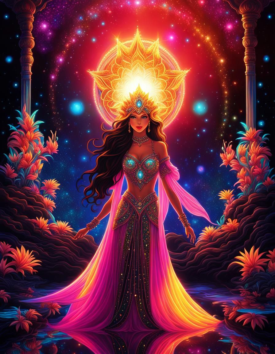 Fluorescent Anime Princess