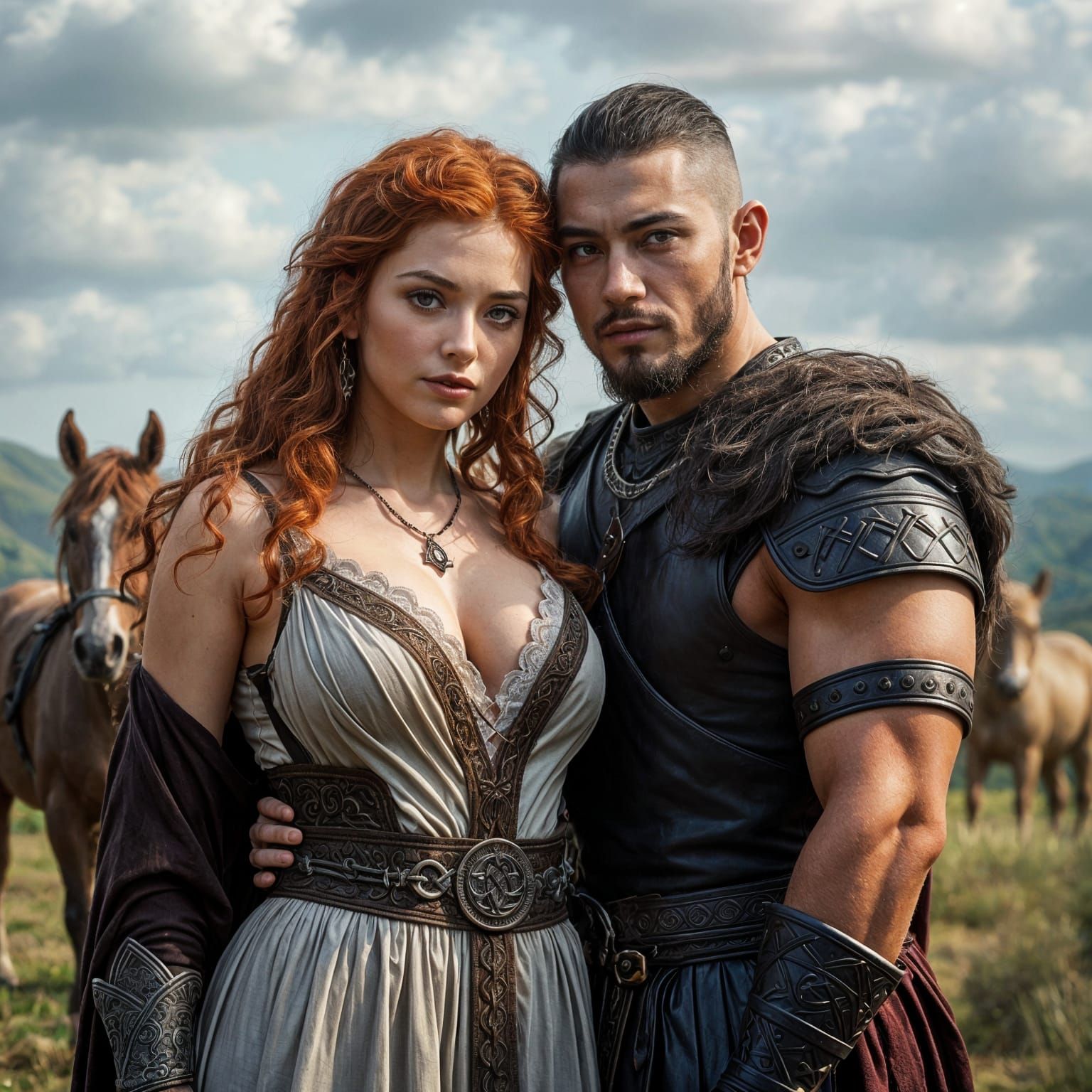 Celtic Woman and Korean Warrior in Ancient Greece