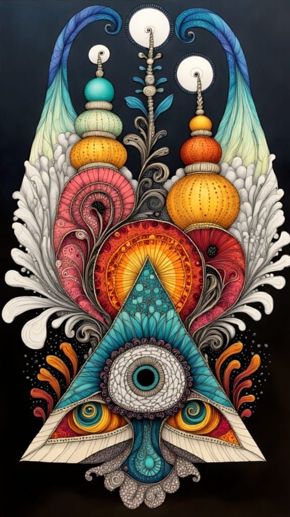 Intricate Zentangle Patterns in Black and White