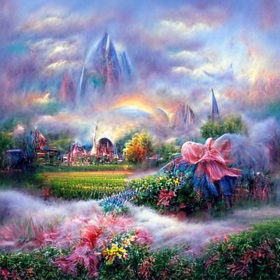 Ethereal Field of Dreams in Infinite Color