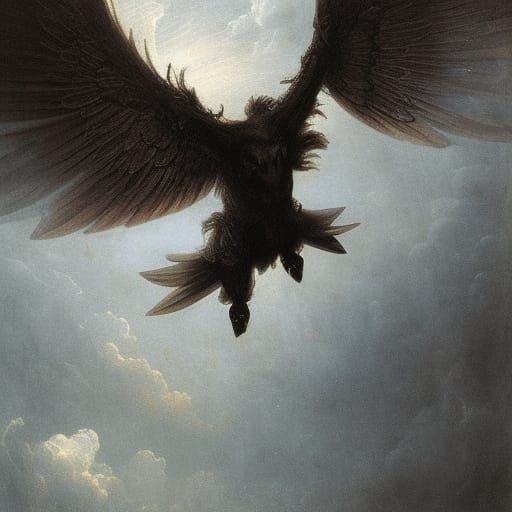 Flying Boar Over Venice: Gothic Horror Style