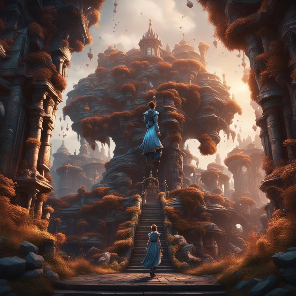 Detailed Matte Painting of a Mother Figure