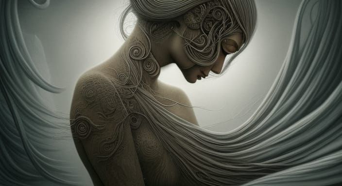 Technological Warfare Depicted in Surrealist Style