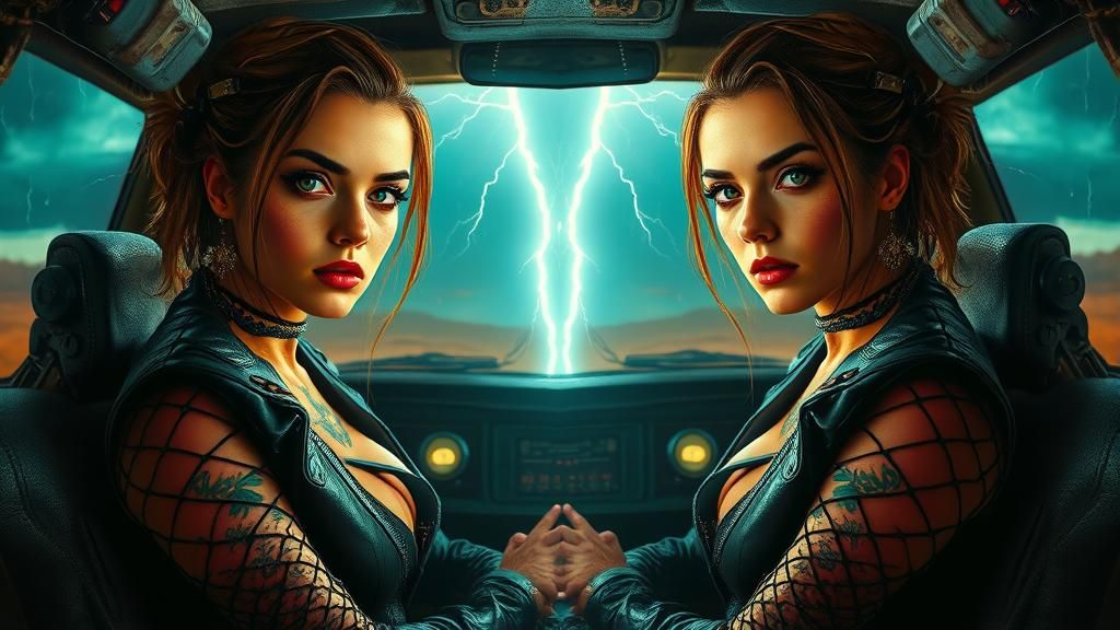 Punk Rocker in Post-Apocalyptic Thunderstorm