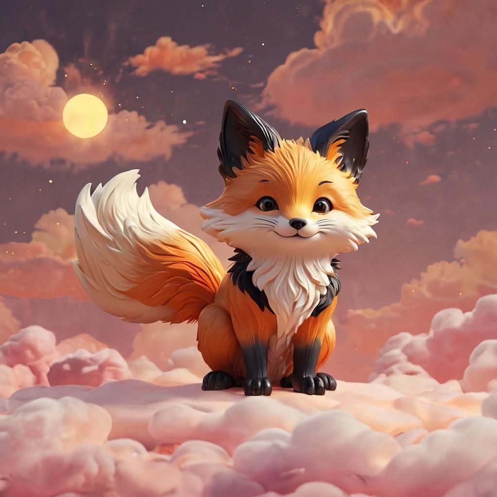 Fox of Pure Darkness in Light