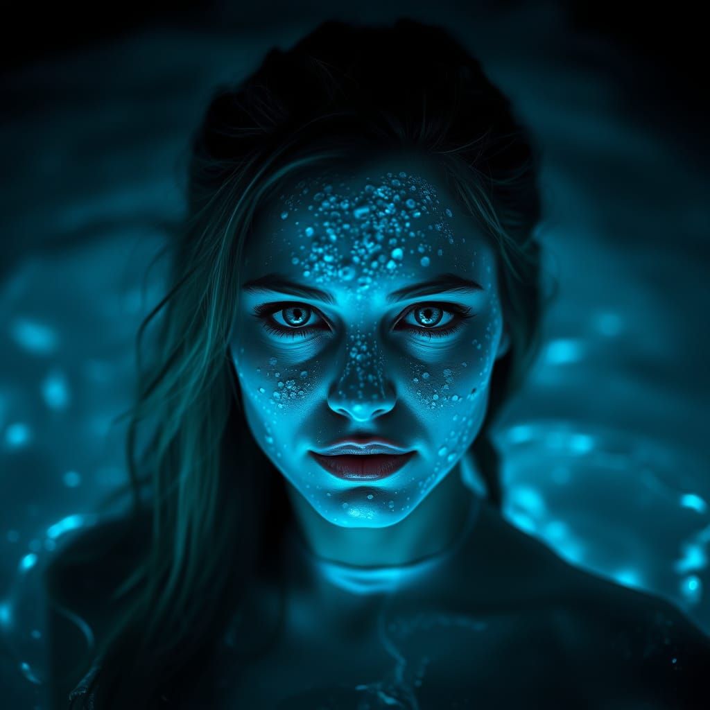 Ethereal Blue Goddess