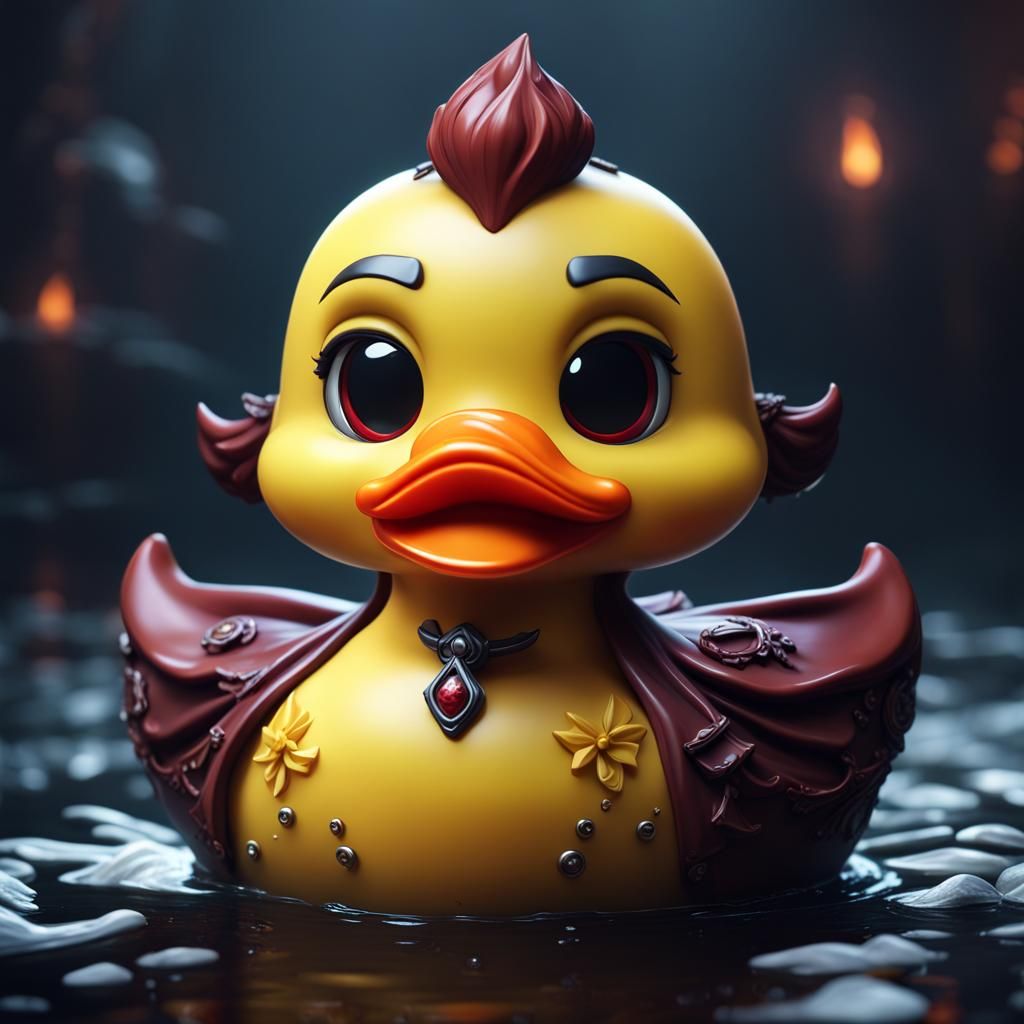 Chibi Vampire Rubber Ducky Concept Art