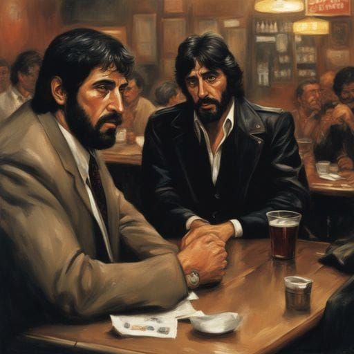 Undercover Cop in Bar, 1970s Style