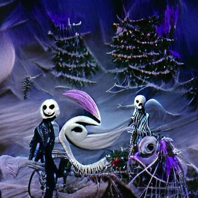 Nightmare Before Christmas Inspired Scene