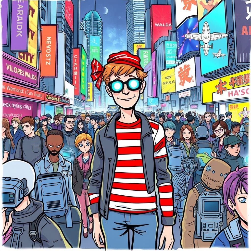 Where's Waldo in a Cyberpunk City?
