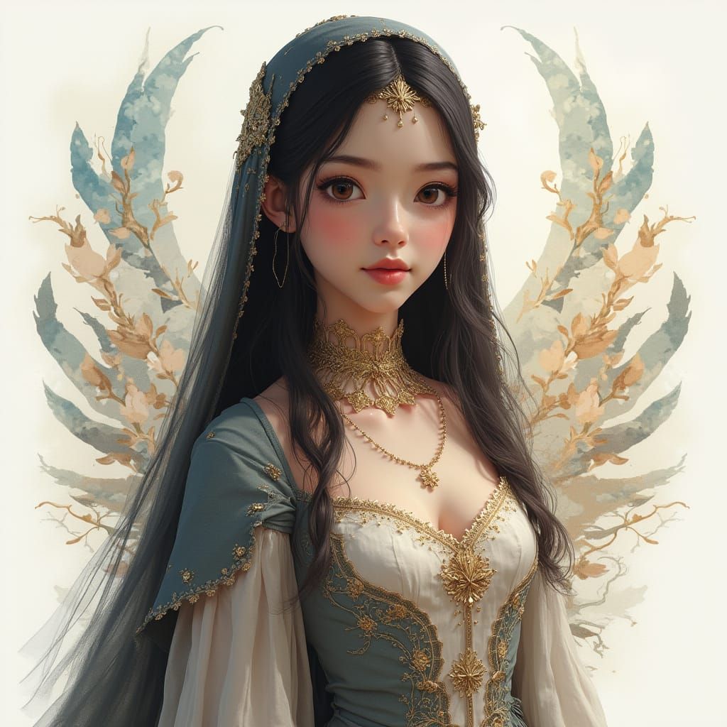 Ultra-Orthodox Princess in Modest Elegance, Inspired by Fant...