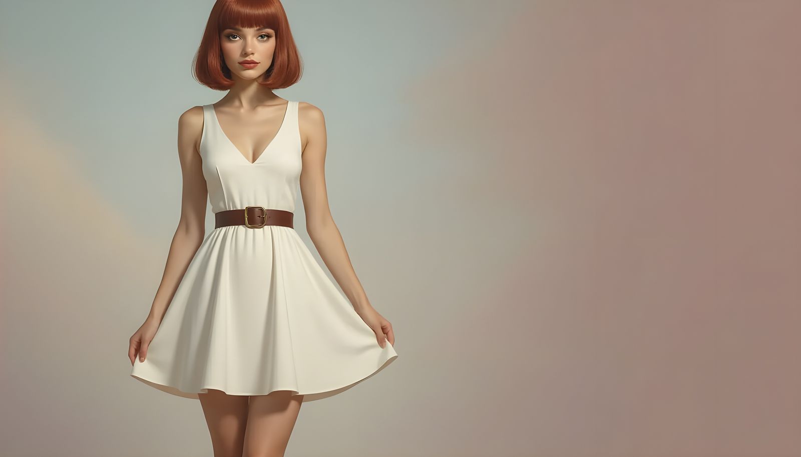 Loxy Isadora Bliss in White Summer Dress