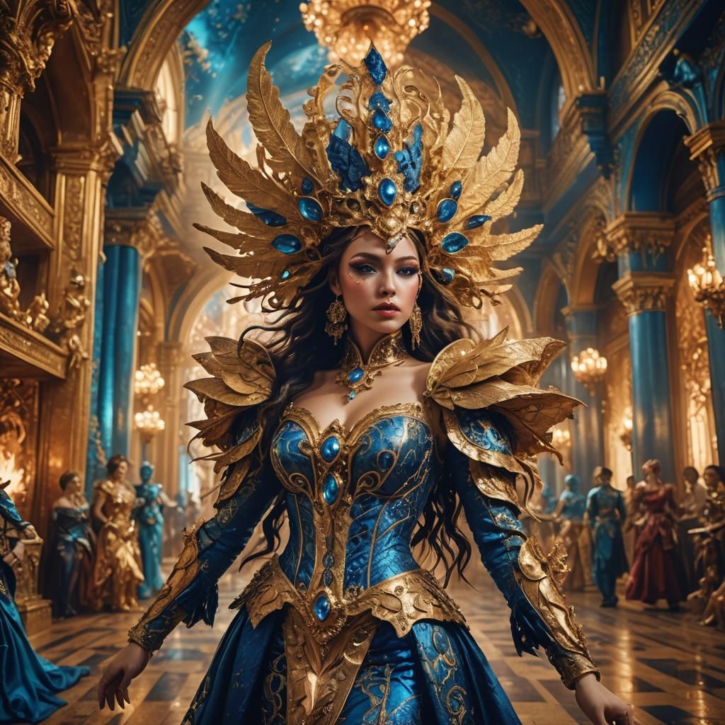 Elaborate Hot Couture in a Dreamlike Fantasy Setting