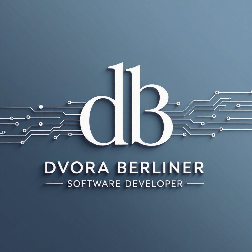 Elegant DB Logo for Dvora Berliner Software Developer