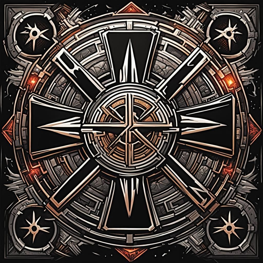 Danger Symbol Sign Panel in Comic Book Art