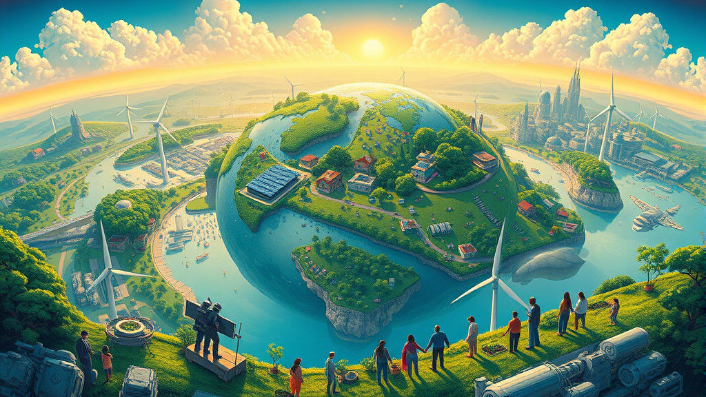 Thriving Planet: A Futuristic Vision of Unity