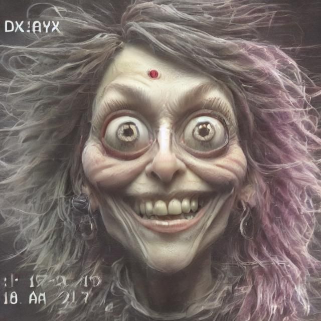 Vintage Doppelganger with VHS Glitch Effect