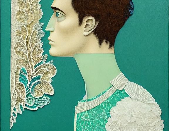 Celestial Gothic Portrait with Angel Wings