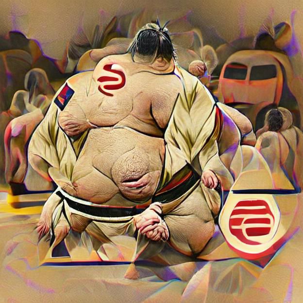 Sumo Wrestler in Traditional Mawashi